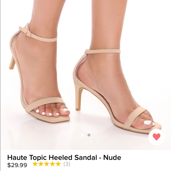 Fashion Nova Nude Heels 7 1/2 - Picture 1 of 1